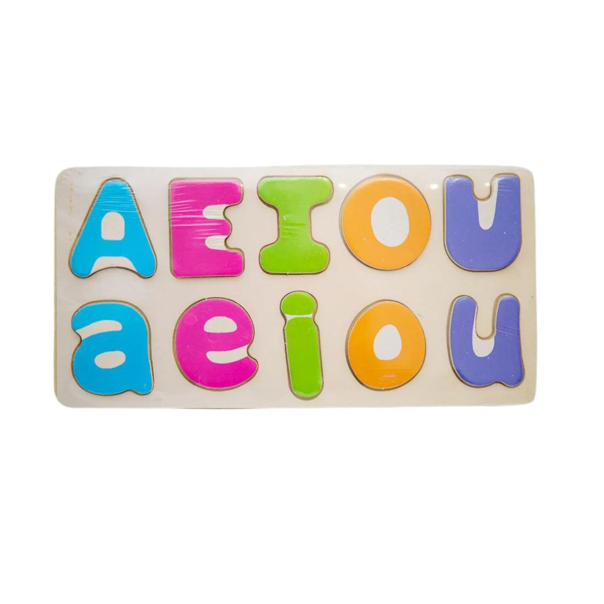 Tabla de Encaje de Madera con las Vocales para Niños de 3+. Fomenta el aprendizaje y la motricidad. ¡Compra ahora y potencia su desarrollo!-1-1-1-1-1