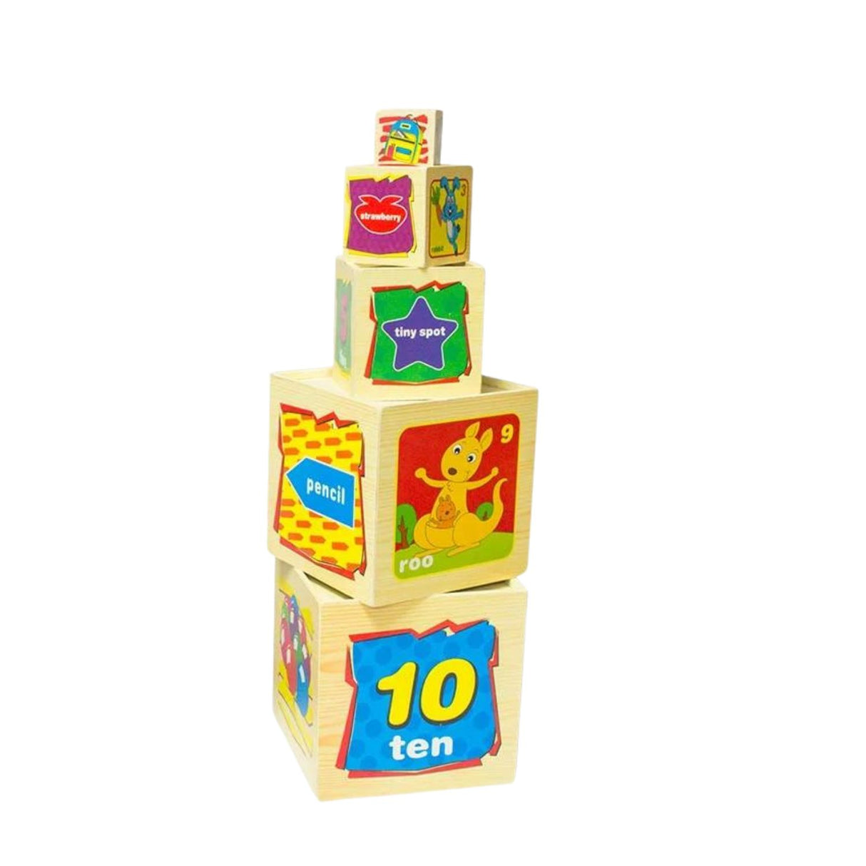 Set Didáctico de 10 Cubos de Madera para Niños de 3+ Años. Fomenta la creatividad y el aprendizaje. ¡Compra ahora y potencia su desarrollo!-1-2-1-1-1