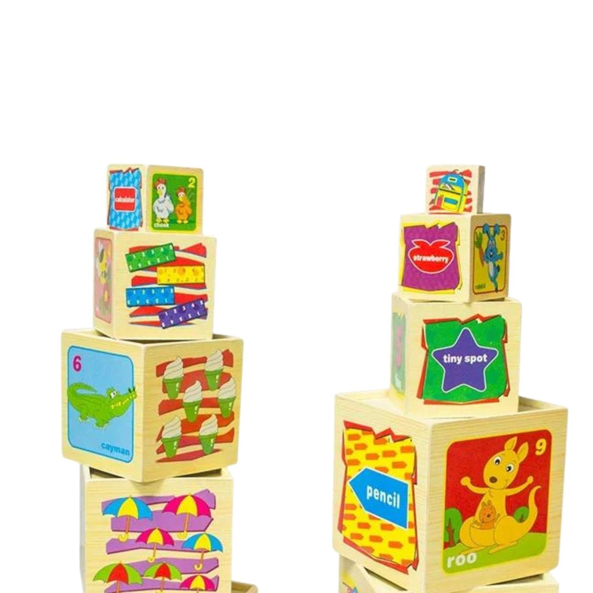 Set Didáctico de 10 Cubos de Madera para Niños de 3+ Años. Fomenta la creatividad y el aprendizaje. ¡Compra ahora y potencia su desarrollo!-1-4-1-1-1