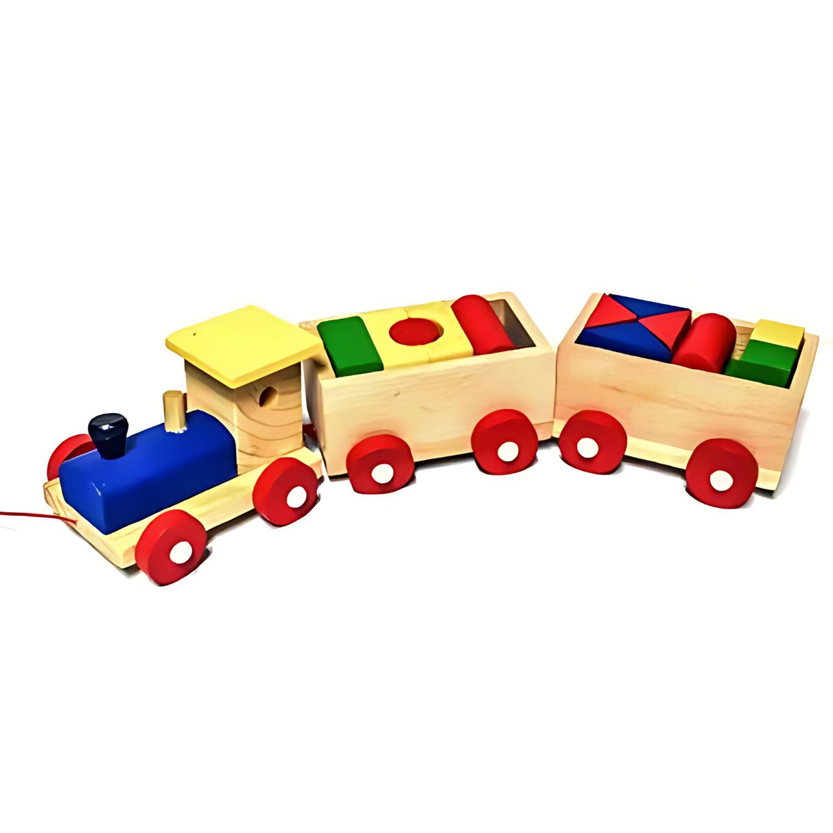 Tren de Carga Madera con Figuras Geométricas para Niños. Fomenta la creatividad y el aprendizaje. ¡Compra ahora y diviértete educando!-1-1-1-1-1