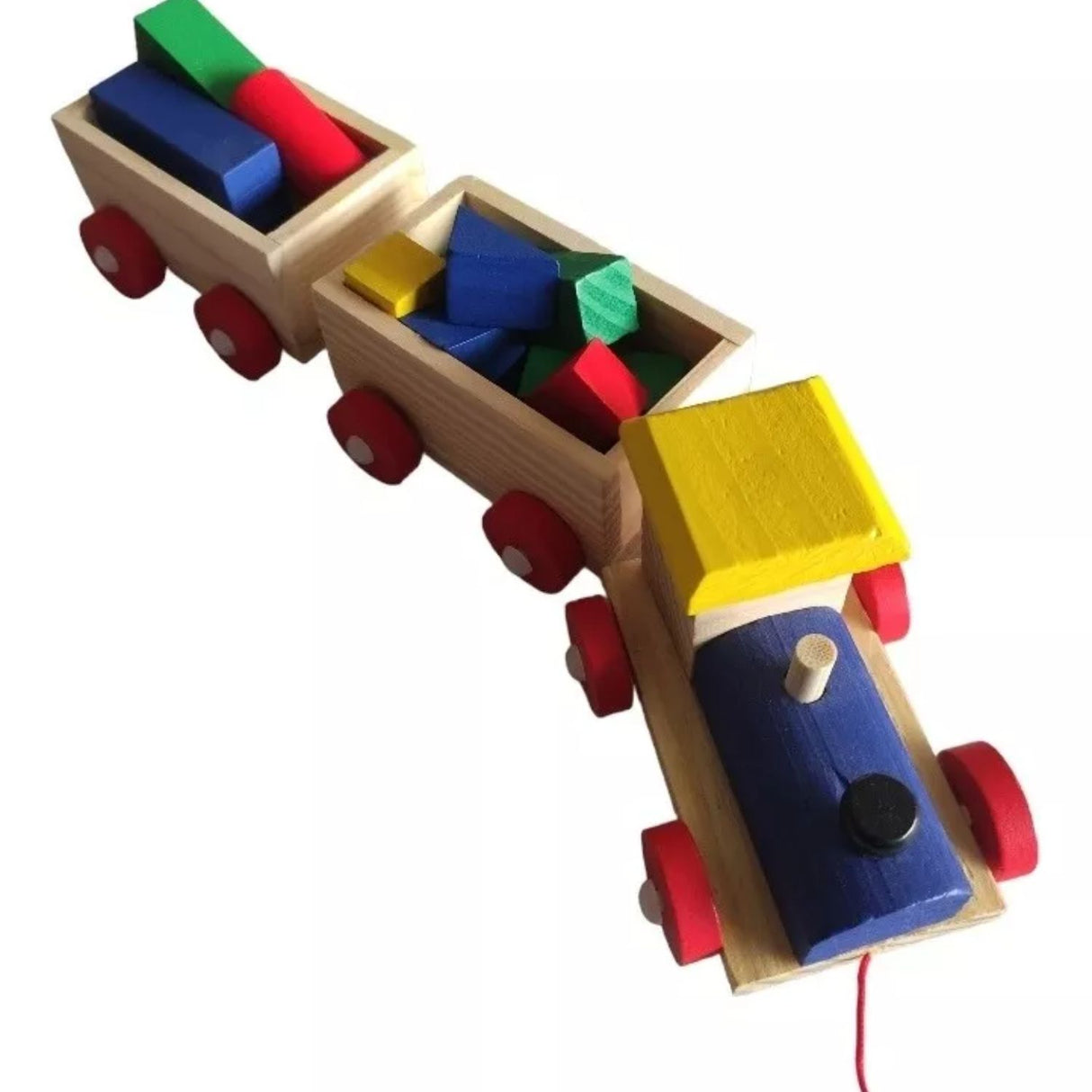 Tren de Carga Madera con Figuras Geométricas para Niños. Fomenta la creatividad y el aprendizaje. ¡Compra ahora y diviértete educando!-1-2-1-1-1