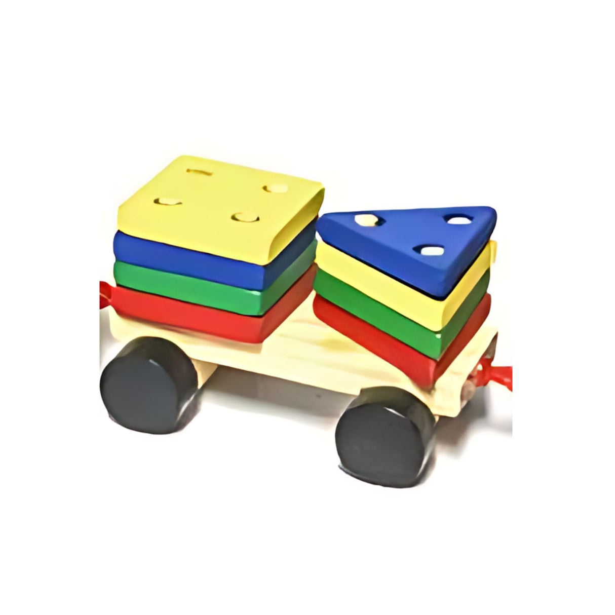 Tren de Encaje de Madera con Figuras Geométricas de 27 cm. Fomenta la creatividad y el aprendizaje en los más pequeños. ¡Compra ahora y diviértete!-1-3-1-1-1