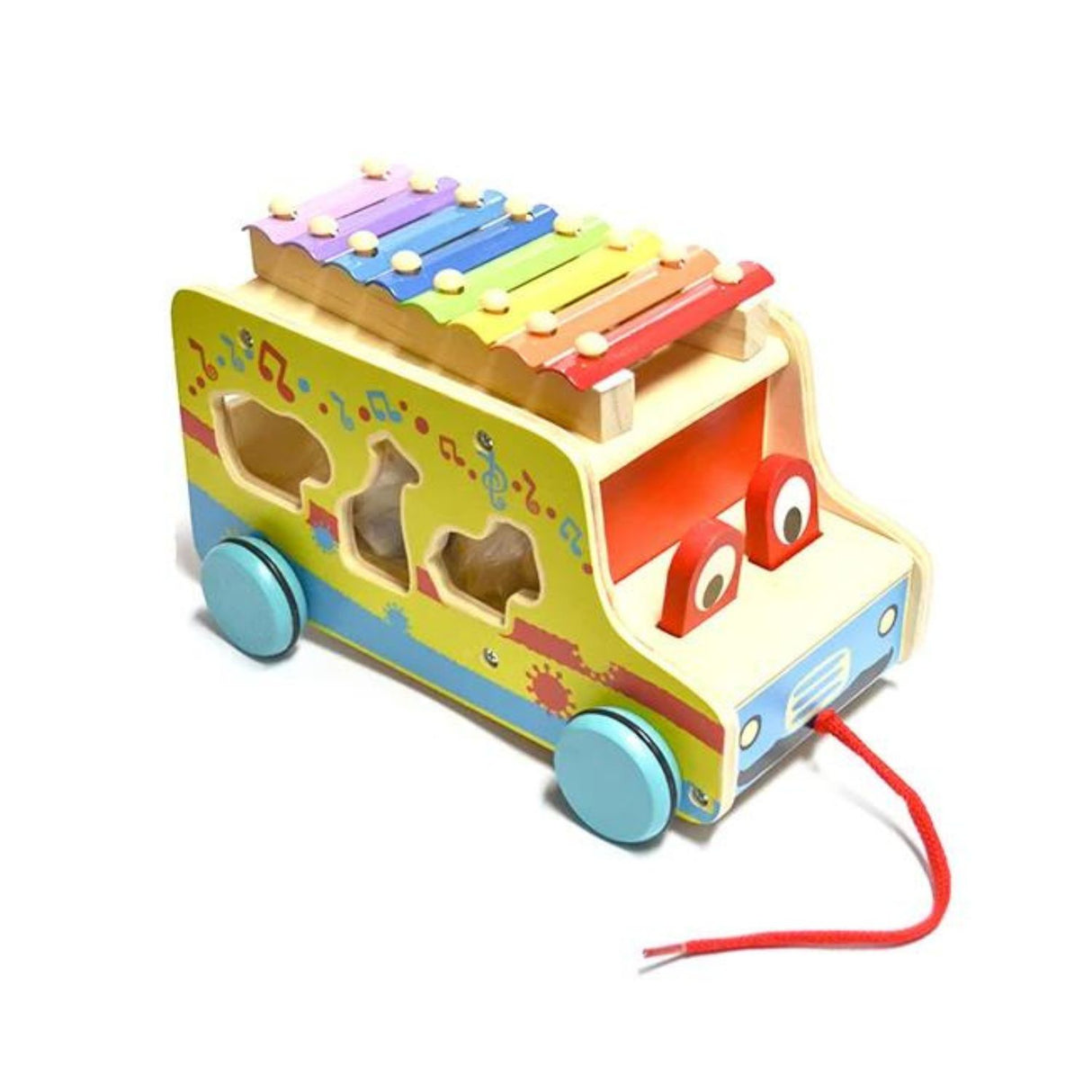 Tren de Encaje con Xilófono de Madera de 25 cm Para Niños. Fomenta la creatividad y el aprendizaje. ¡Compra ahora y diviértete educando!-1-2-1-1-1