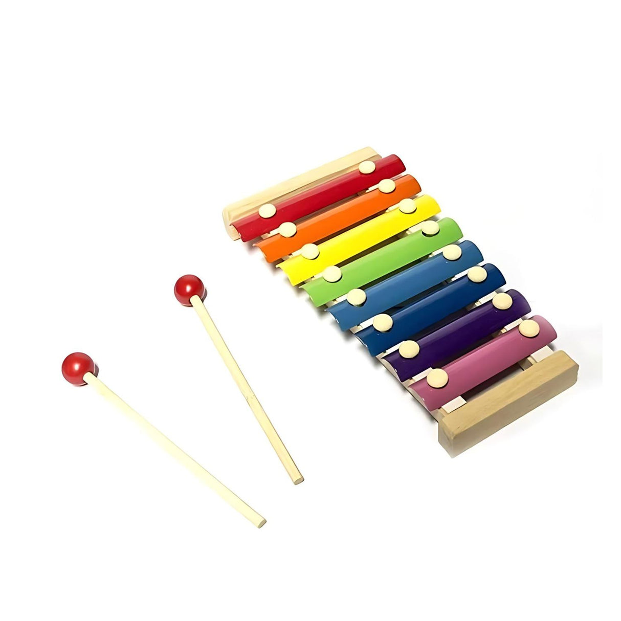 Xilófono Clásico de Madera Con 2 Baquetas de 23cm Para Niños. Fomenta la creatividad y el aprendizaje musical. ¡Compra ahora y diviértete!-1-1-1-1-1