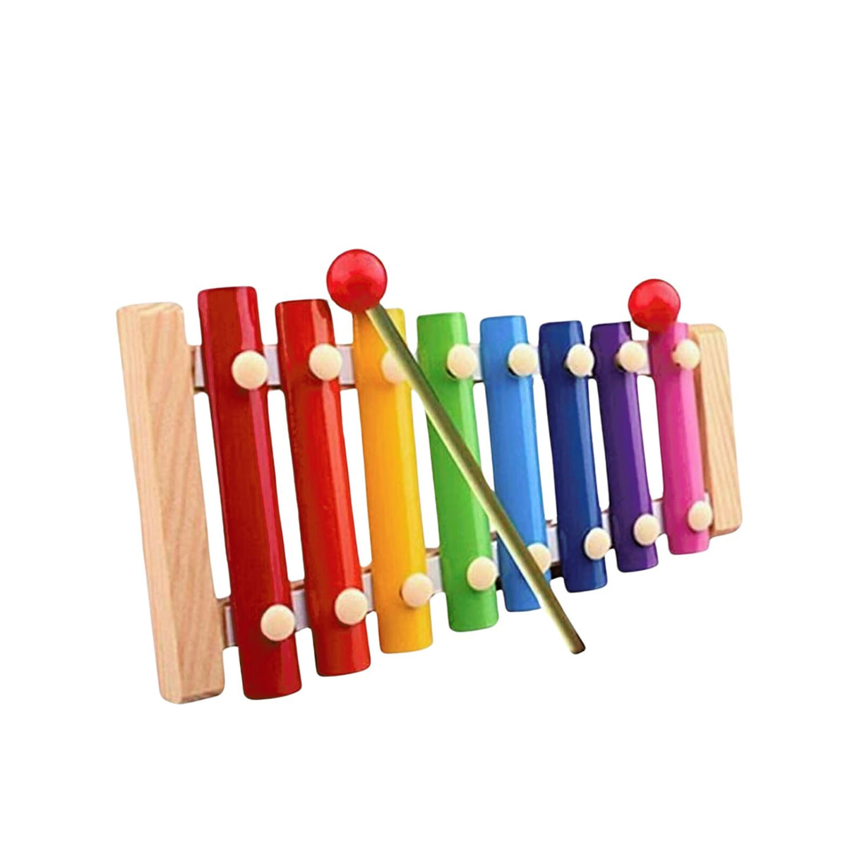 Xilófono Clásico de Madera Con 2 Baquetas de 23cm Para Niños. Fomenta la creatividad y el aprendizaje musical. ¡Compra ahora y diviértete!-1-2-1-1-1