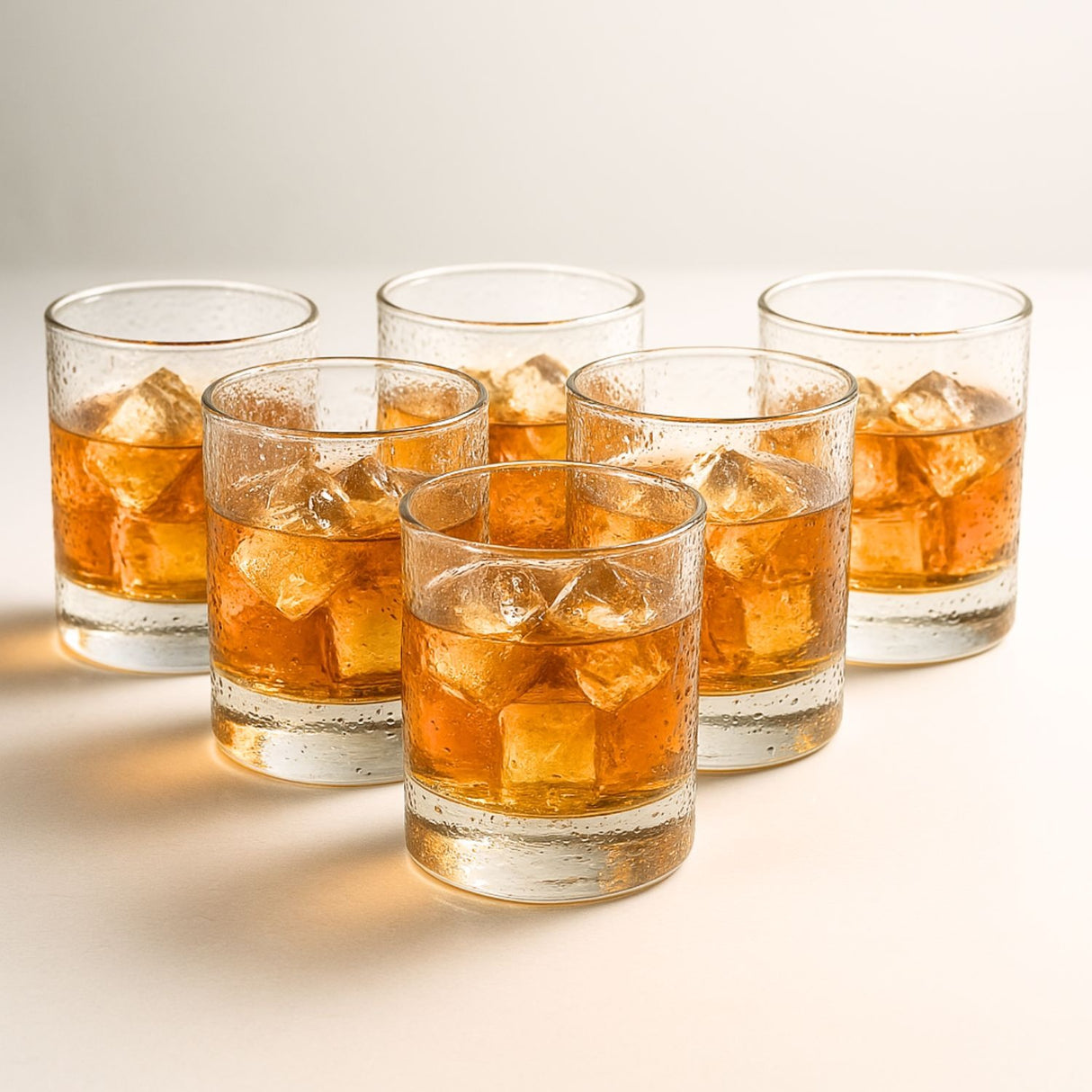 Set 6 Vasos Bajos Modelo Manhatan de 340mL