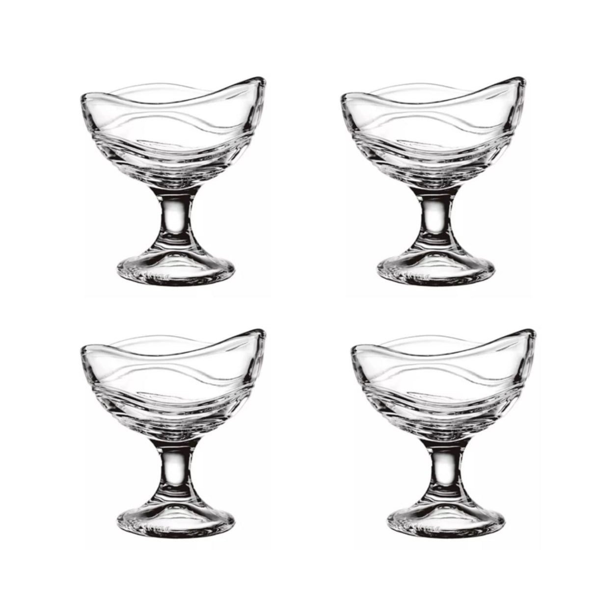 Pack Display 4 Copas Para Postres Modelo Florencia Helados