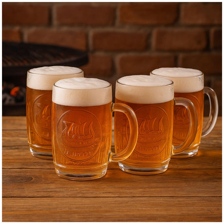 Set 4 Vasos Vikings 480mL Shoperos Cerveza Allegra