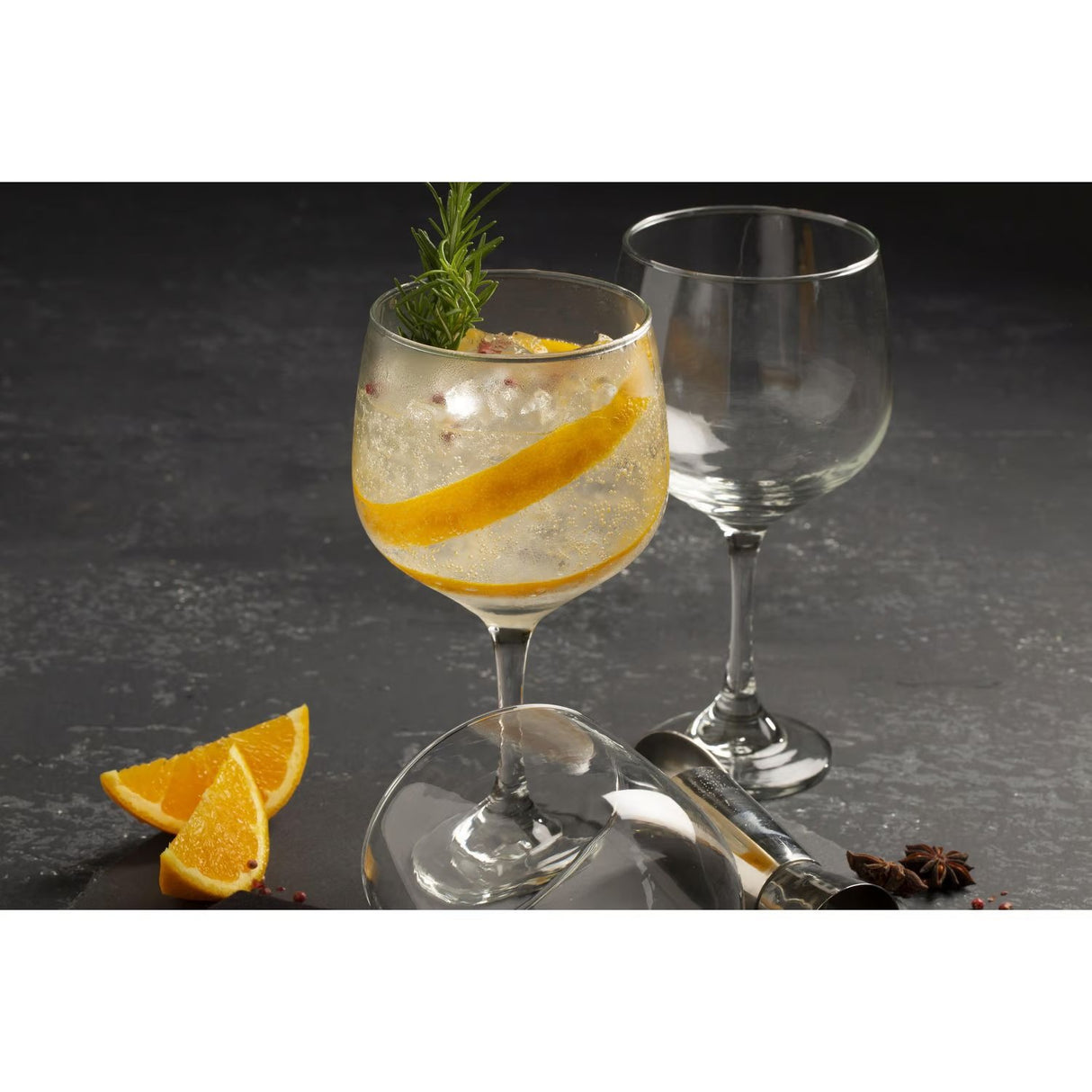 Set 4 Copas Gin Tonic 653 mL de Vidrio Cristar