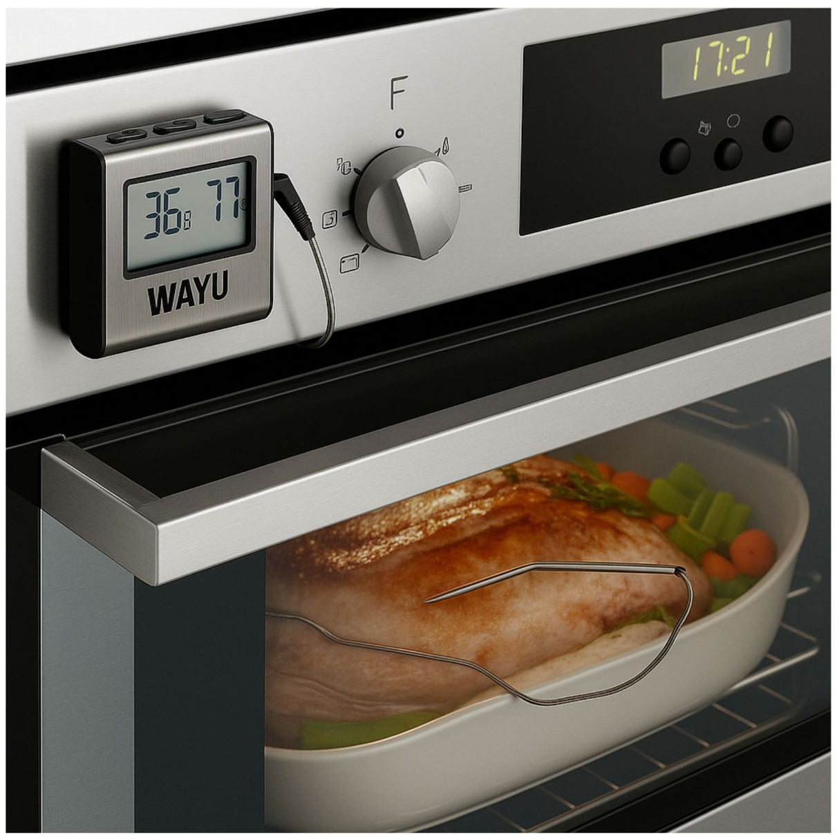 Termometro Para Carnes Wayu Marcador Temperatura Parrilla