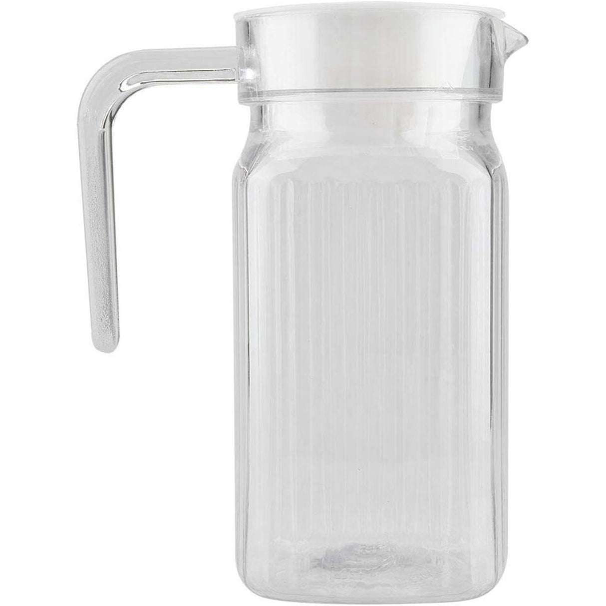 Jarra Vidrio Modelo Rivoli Allegra 1100mL Tapa Blanca Jugos Refrescante