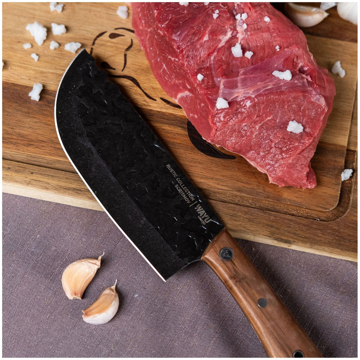 Cuchillo Chef Wayu Con Funda Rustic Collection Cocina