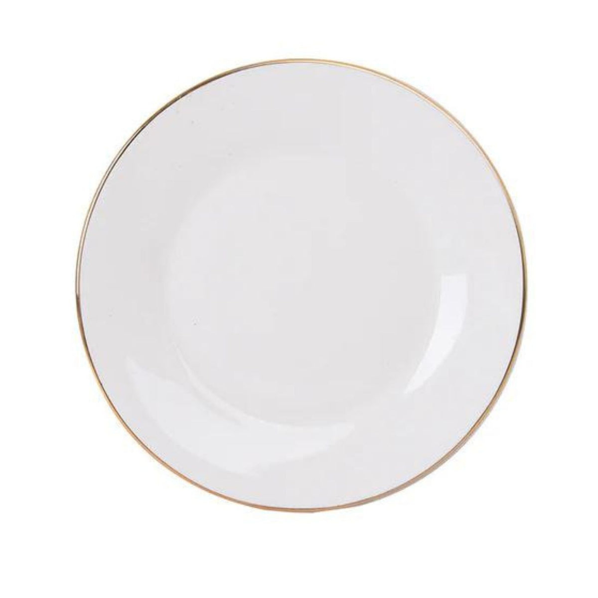 Plato de Entrada 27cm Royal Borde Dorado Menaje Cocina Hogar