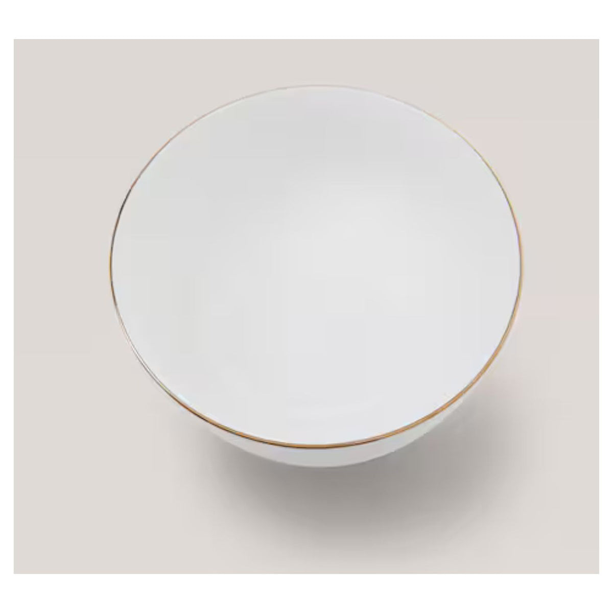 Bowl 15cm de Porcelana Royal Borde Dorado Menaje Cocina