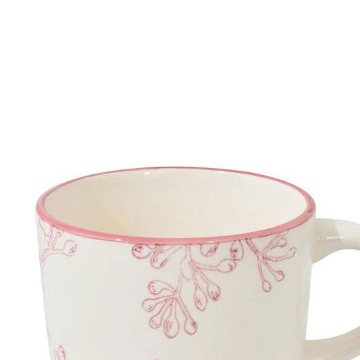 Taza de Te 350ml Diseño Borde Rose Menaje Cocina Hogar