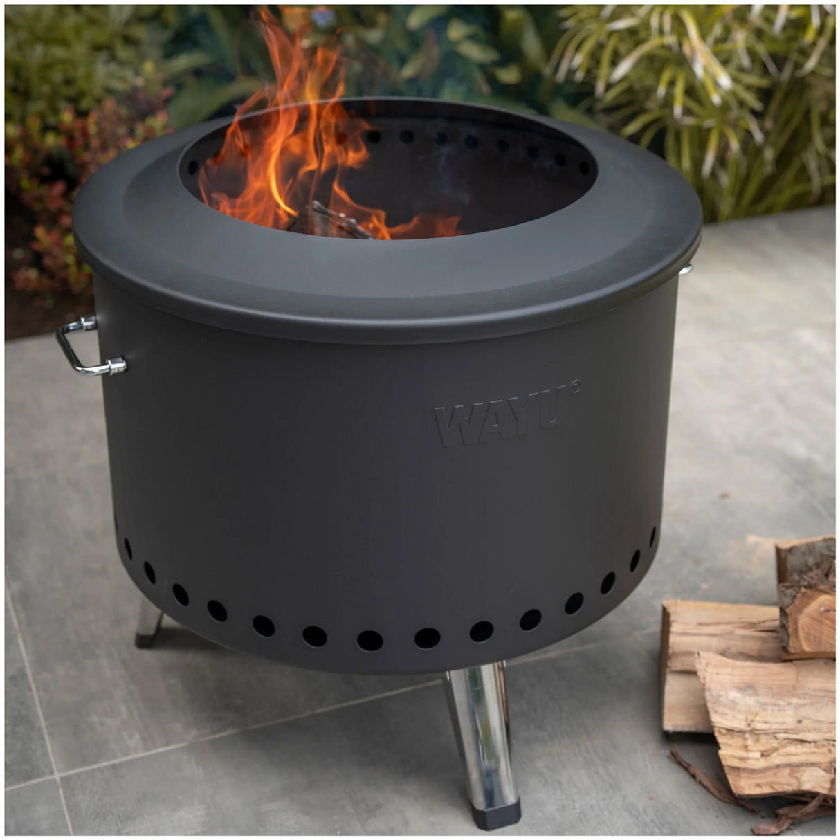 Fogon Brasero Doble Combustion 55cm Wayu Asado Parrilla