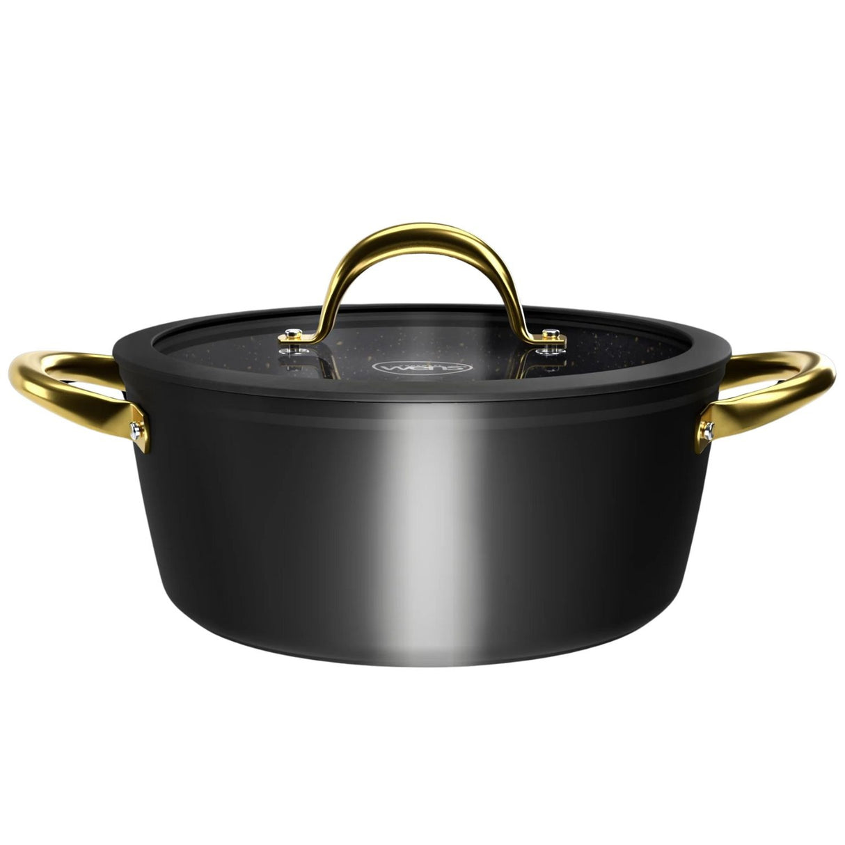 Bateria Cocina Wens Golden Series 7 Piezas Aluminio Forjado