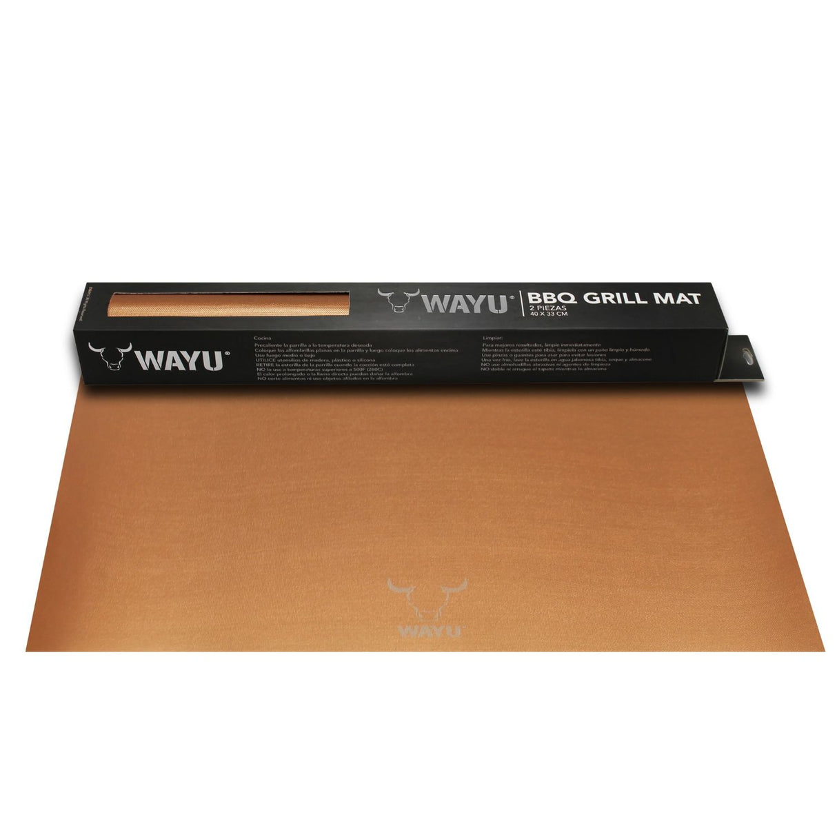 Set 2 Estera Parrilleras Wayu Copper Series 40x33 Cm Asado BBQ