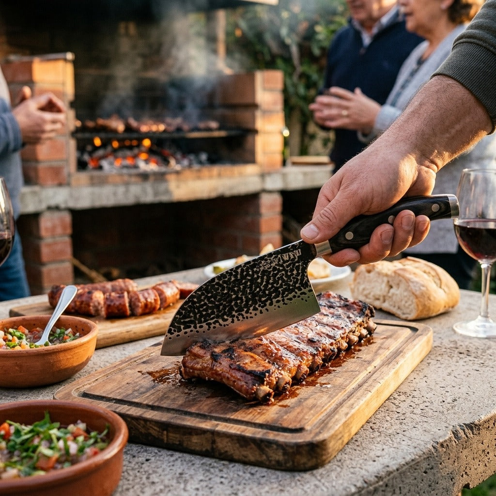 Cuchillo Hammer Hacha Serbian Wayu Limited Parrilla Asado