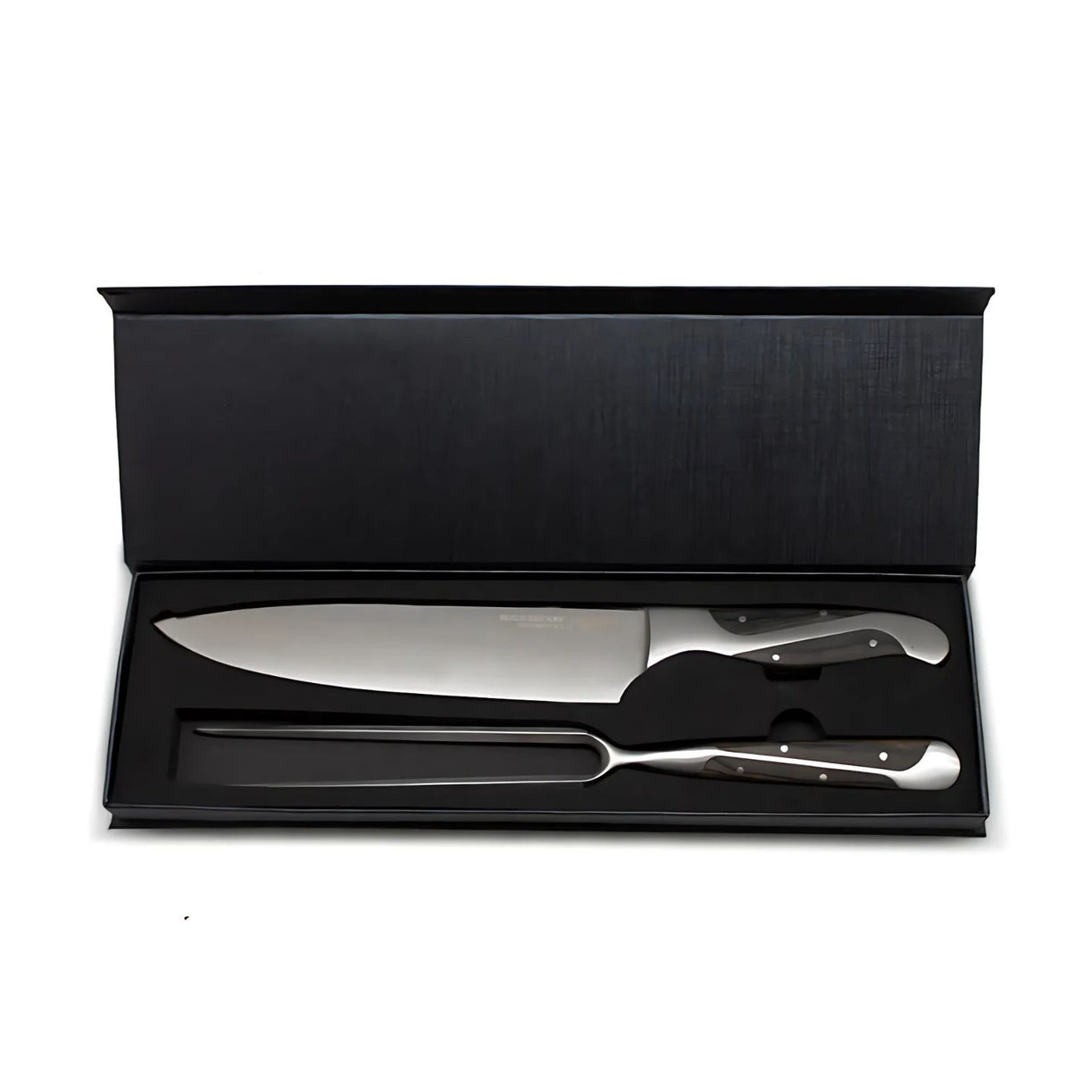 Set Parrillero Wayu Black Edition Cuchillo Con Pincho Premium