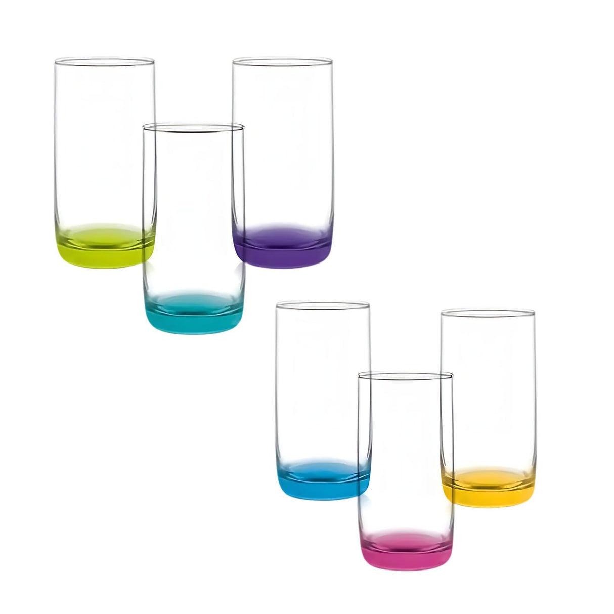 Set 6 Vasos Altos Cristar Monterrey 445 mL Vidrio