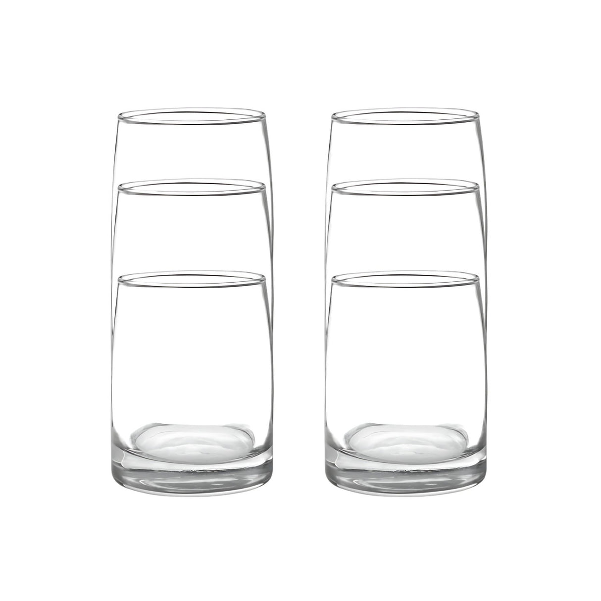 Display 6 Vasos Bajos 366cc Toledo Vidrio Cristar Mojitos Bebida