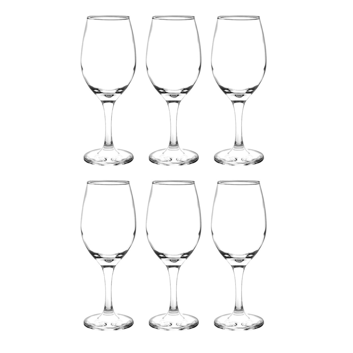 Display 6 Copas Transparente de Vino Tinto Rioja 386ml Cristar