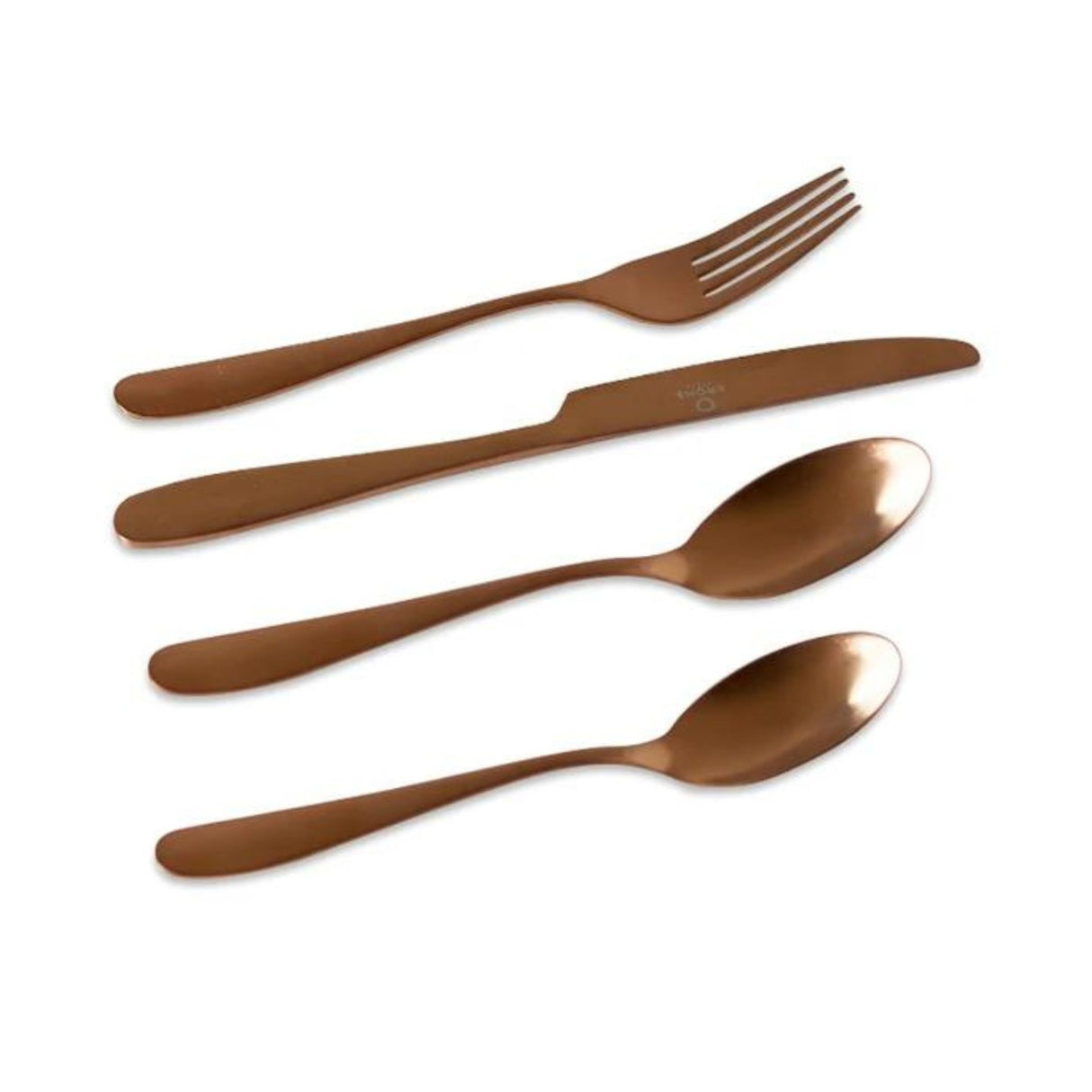 Set Cubiertos 24 Piezas Copper Krons Acero Inoxidable