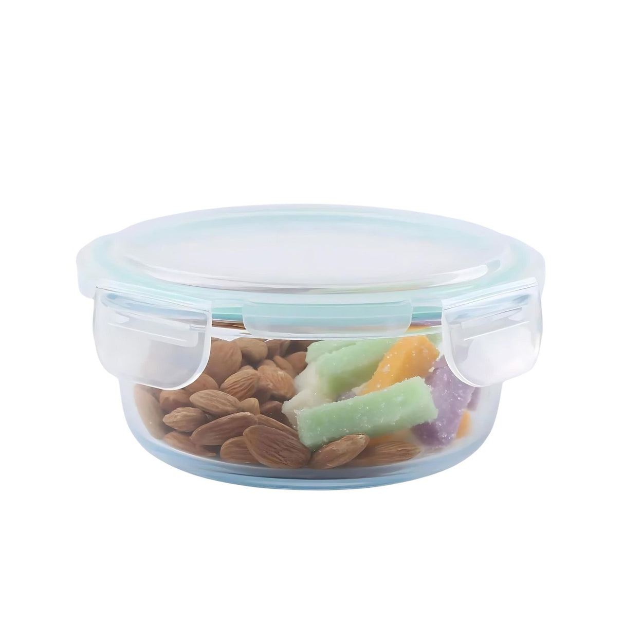 Contenedor Alimentos Hermetico Redondo 720ml Vidrio Allegra