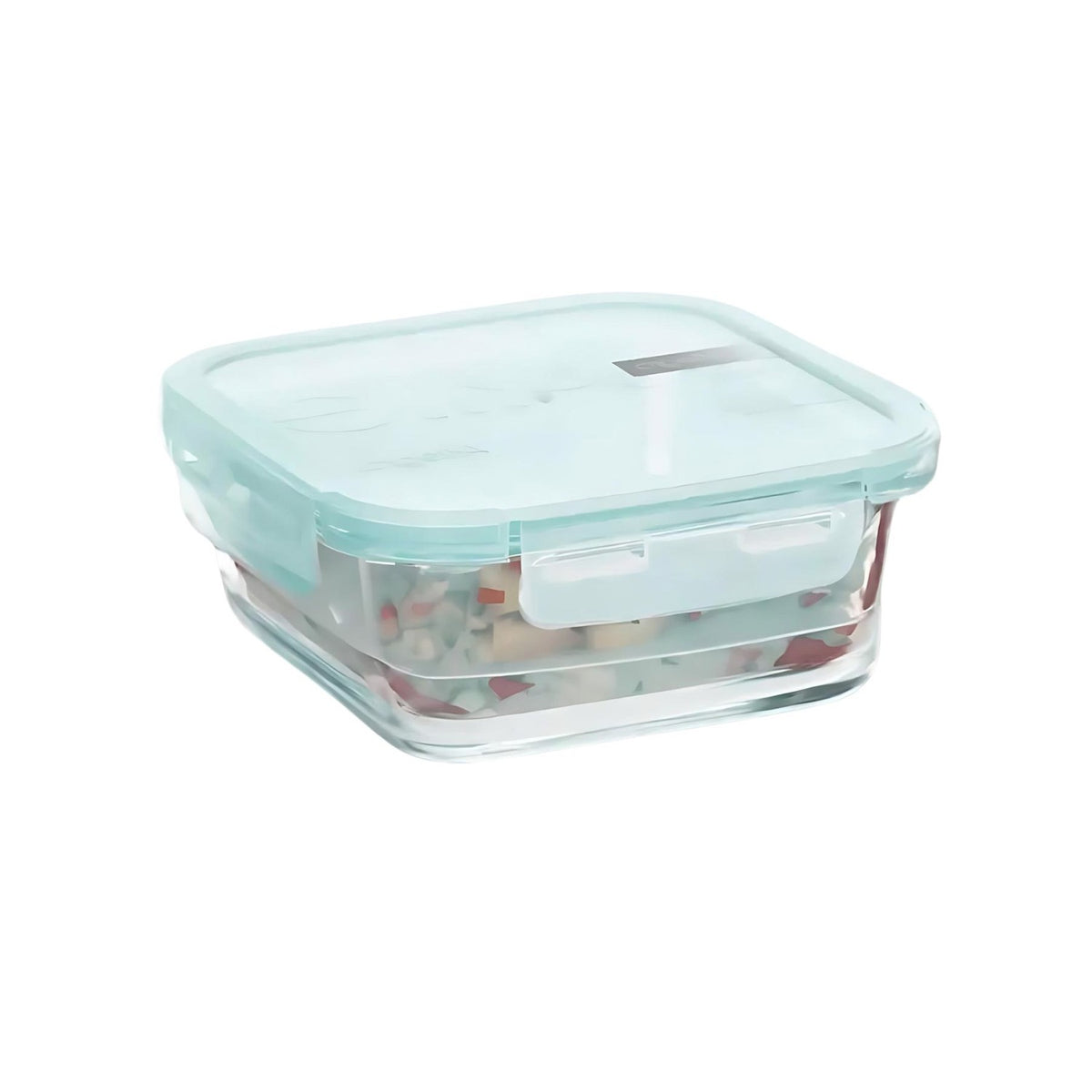 Contenedor Hermetico de Vidrio Cuadrado 380ml Allegra