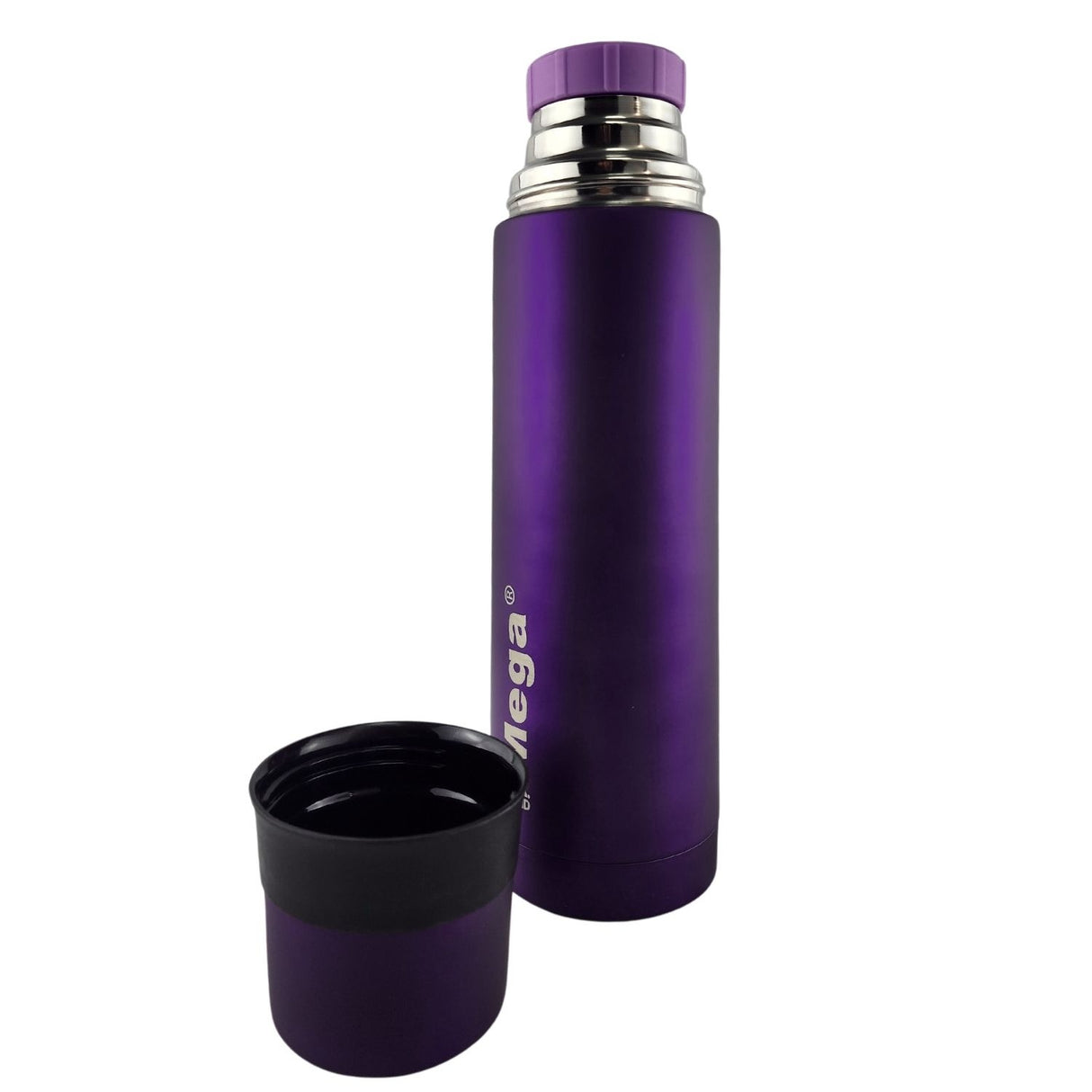 Termo Mega Slim IV 1L Acero Inoxidable Te Cafe Outdoor Morado