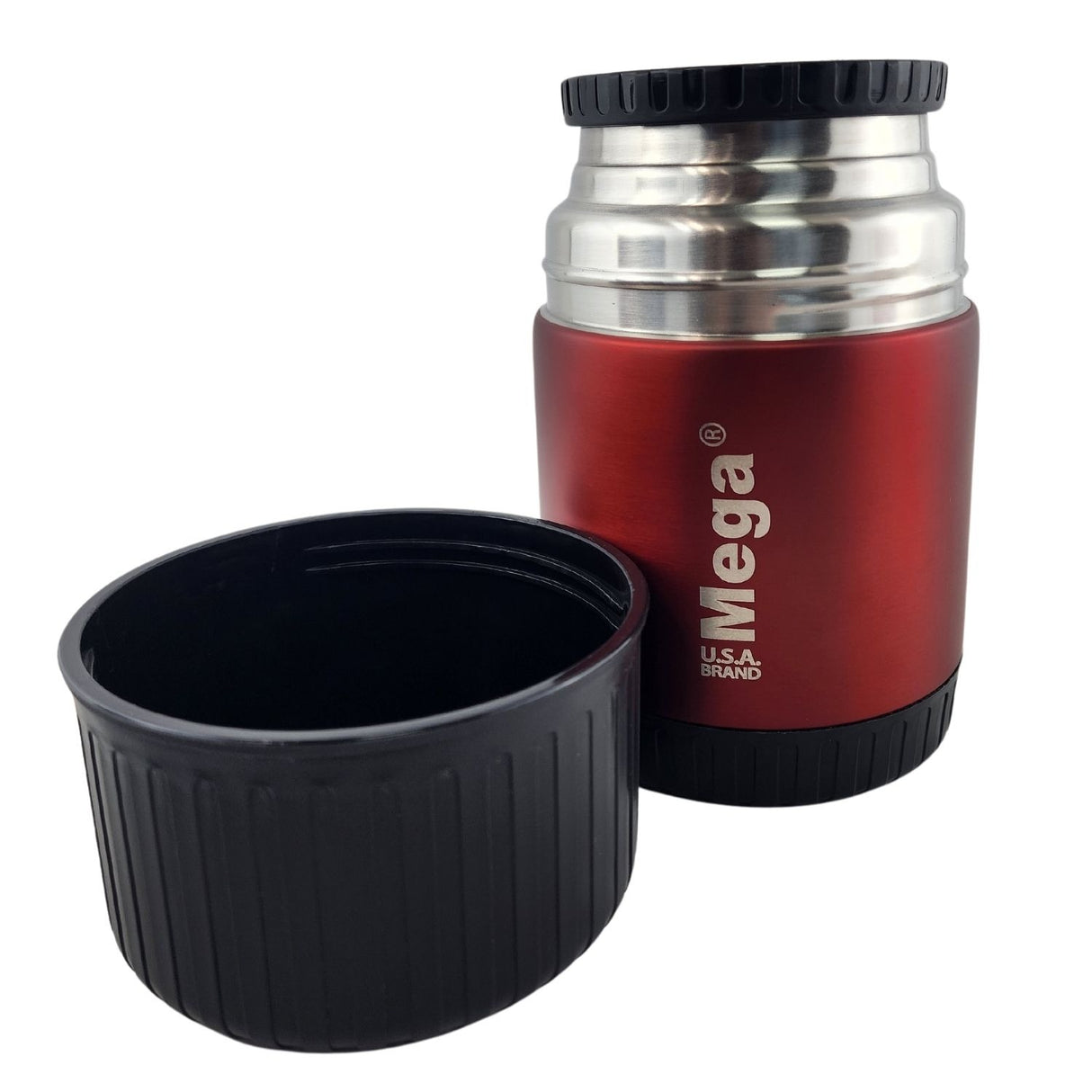 Termo Mega Magnum 500mL Comidas Metalico Acero Inoxidable Rojo
