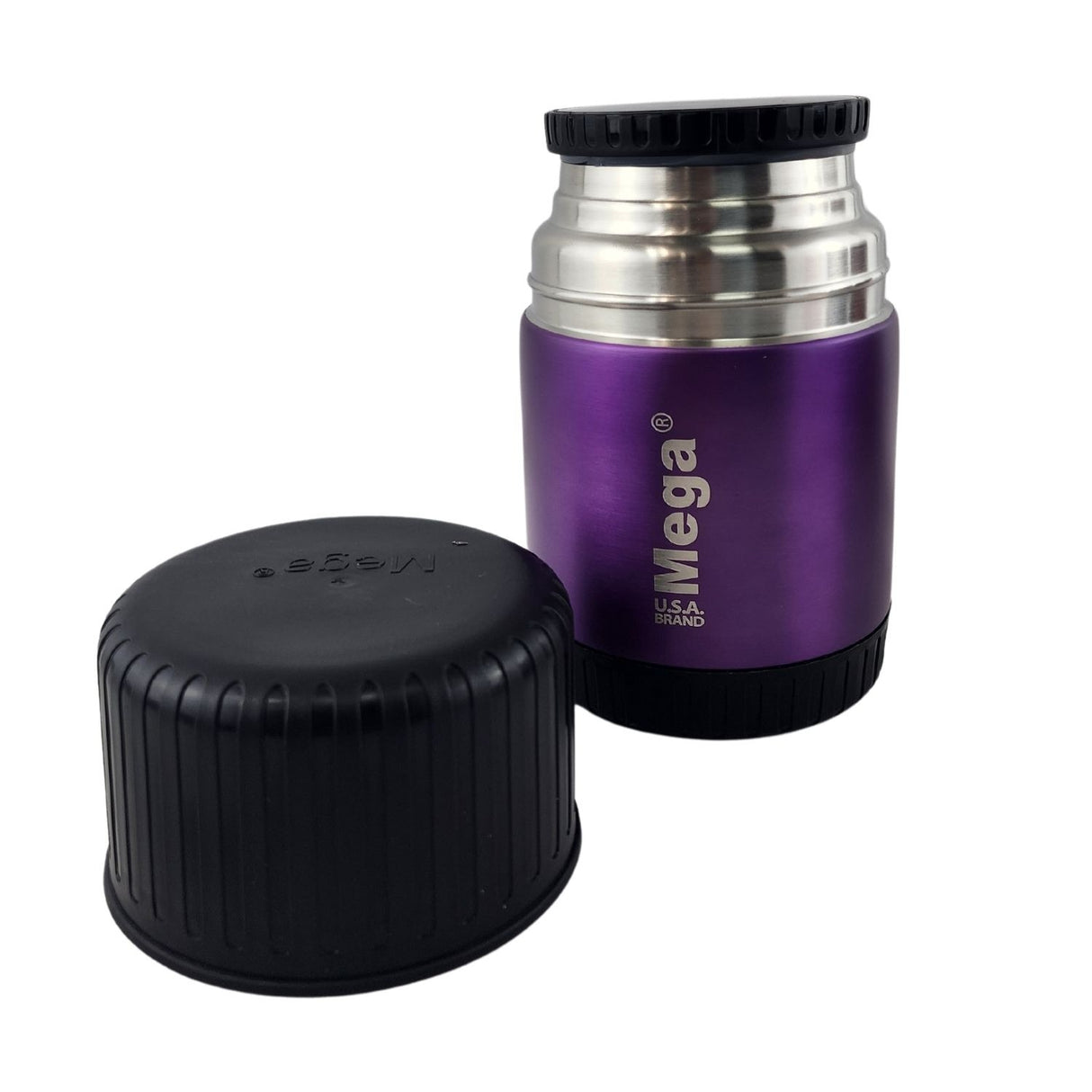 Termo Mega Magnum 500mL Comidas Metalico Acero Inoxidable Morado