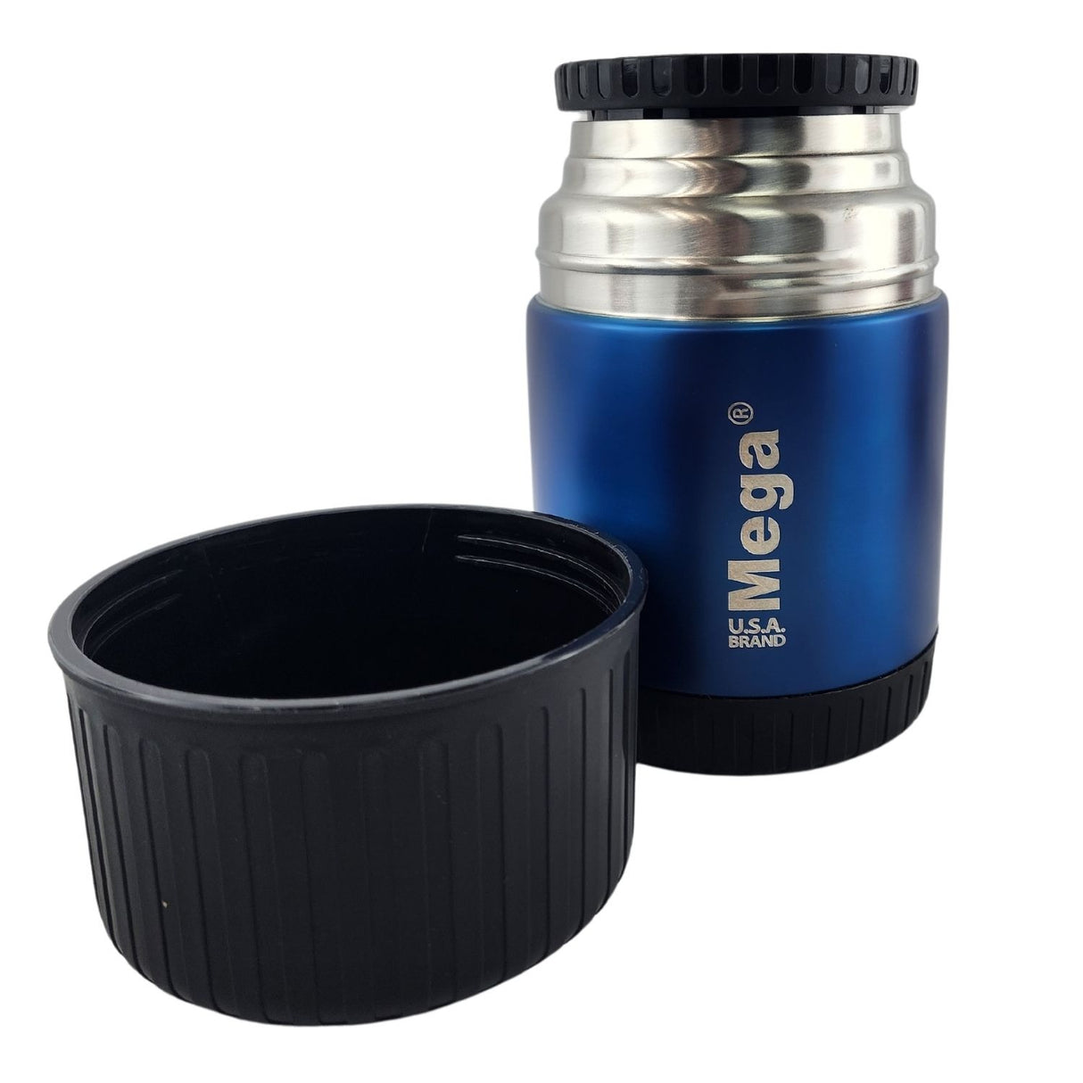 Termo Mega Magnum 500mL Comidas Metalico Acero Inoxidable Azul