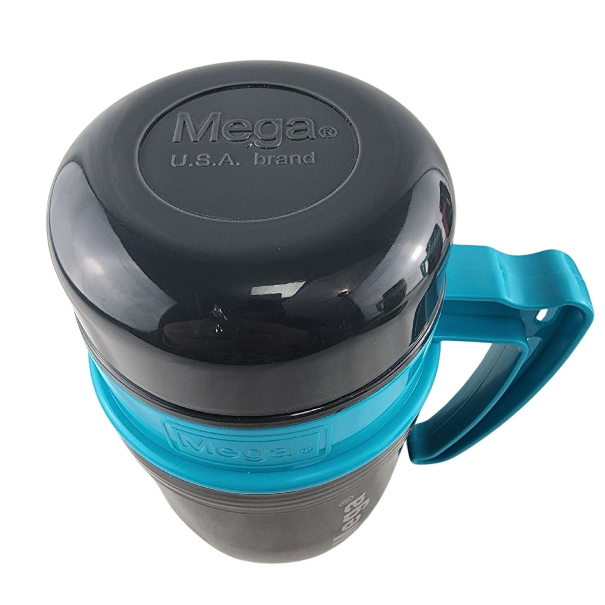 Termo New Mega 430mL Comida Caliente Boca Ancha Colores Celeste