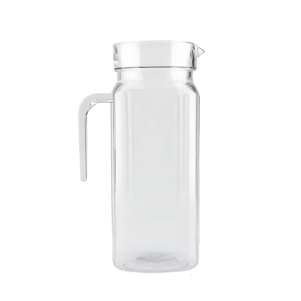 Jarra Vidrio Modelo Rivoli Allegra 1100mL Tapa Blanca Jugos Refrescante | Disparo.cl