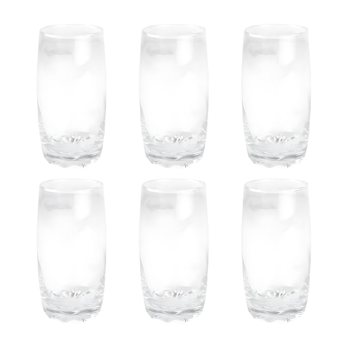 Set 6 Vasos Altos Modelo Napoles 390cc Jugos Tragos Bebida Mejora tus momentos con elegancia y funcionalidad. ¡Adquiere el set y disfruta de cada sorbo!-1