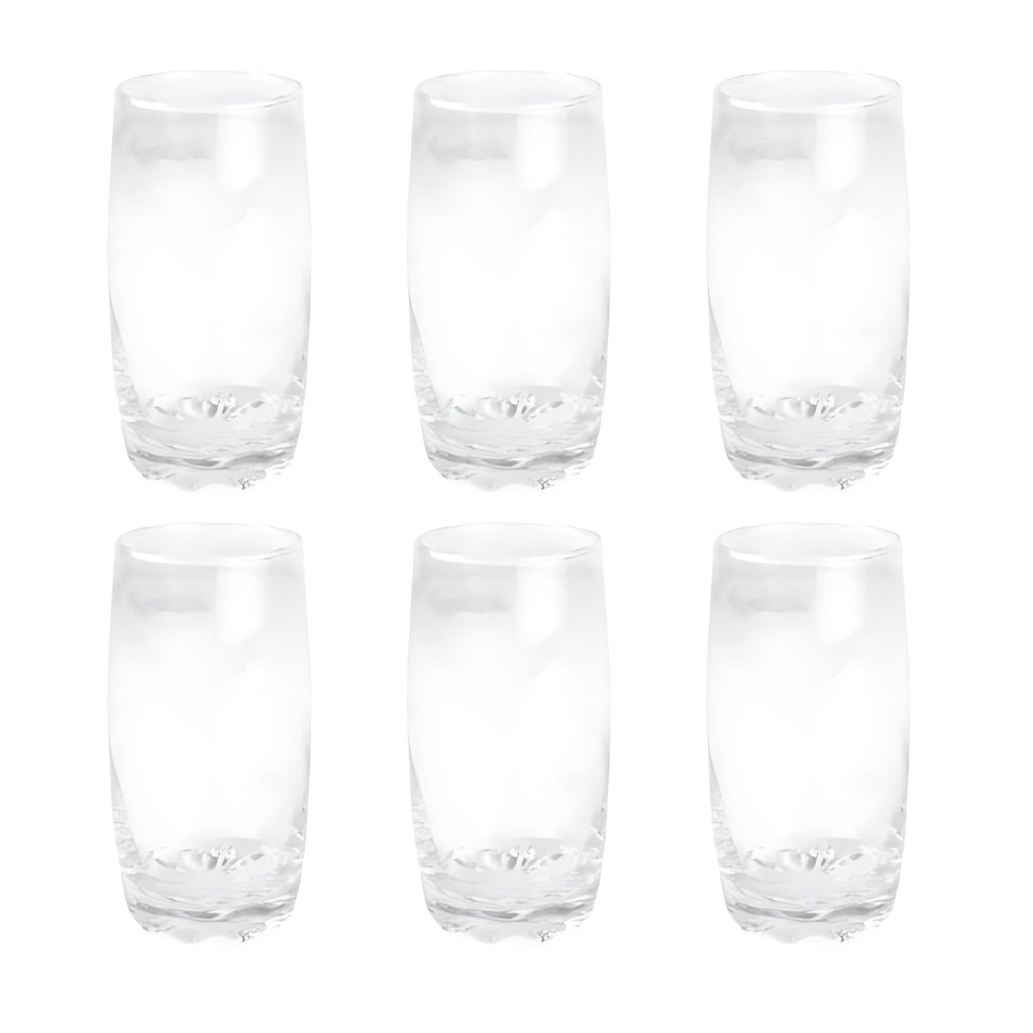 Set 6 Vasos Altos Modelo Napoles 390cc Jugos Tragos Bebida Mejora tus momentos con elegancia y funcionalidad. ¡Adquiere el set y disfruta de cada sorbo!-1