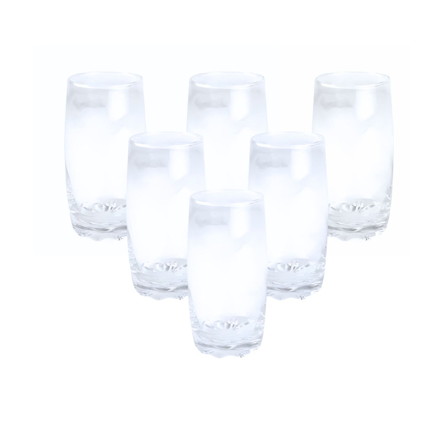 Set 6 Vasos Altos Modelo Napoles 390cc Jugos Tragos Bebida Mejora tus momentos con elegancia y funcionalidad. ¡Adquiere el set y disfruta de cada sorbo!-2
