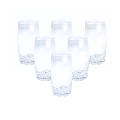 Set 6 Vasos Altos Modelo Napoles 390cc Jugos Tragos Bebida Mejora tus momentos con elegancia y funcionalidad. ¡Adquiere el set y disfruta de cada sorbo!-2