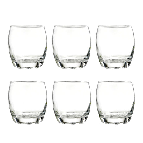 Set 6 Vasos Bajos Modelo Napoles 290mL Jugos Tragos Bebida Disfruta de elegancia y funcionalidad en cada sorbo. ¡Haz tu pedido y transforma tus bebidas!-1
