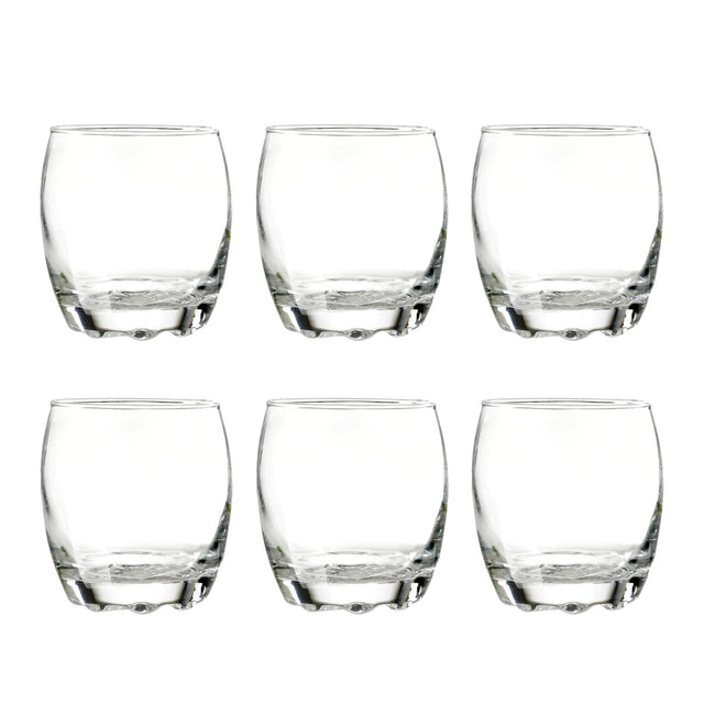 Set 6 Vasos Bajos Modelo Napoles 290mL Jugos Tragos Bebida Disfruta de elegancia y funcionalidad en cada sorbo. ¡Haz tu pedido y transforma tus bebidas!-1