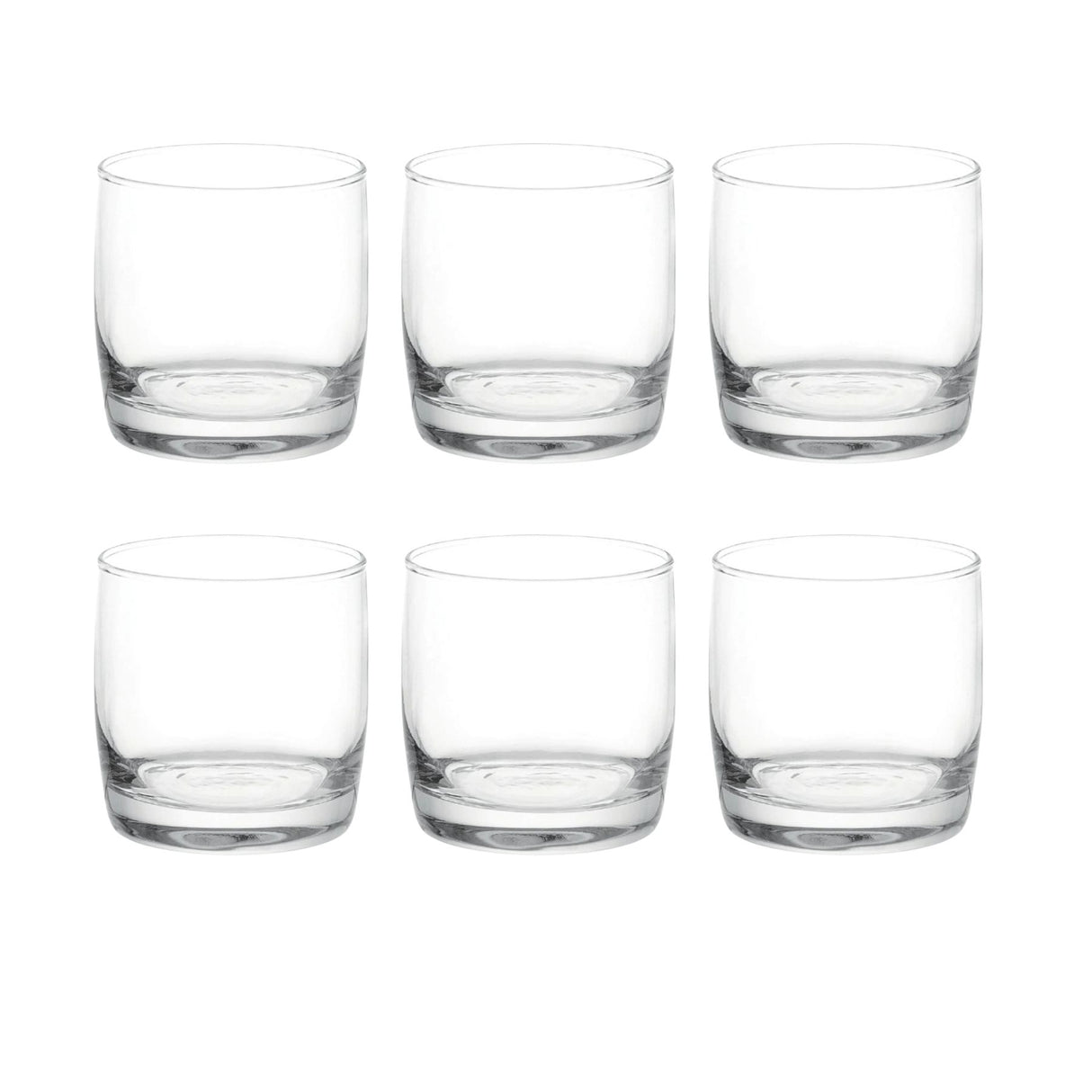 Set 6 Vasos Bajos Modelo Monterrey Transparente De 296ml. Disfruta de elegancia y funcionalidad en cada sorbo. ¡Haz tu pedido y mejora tus momentos!-1