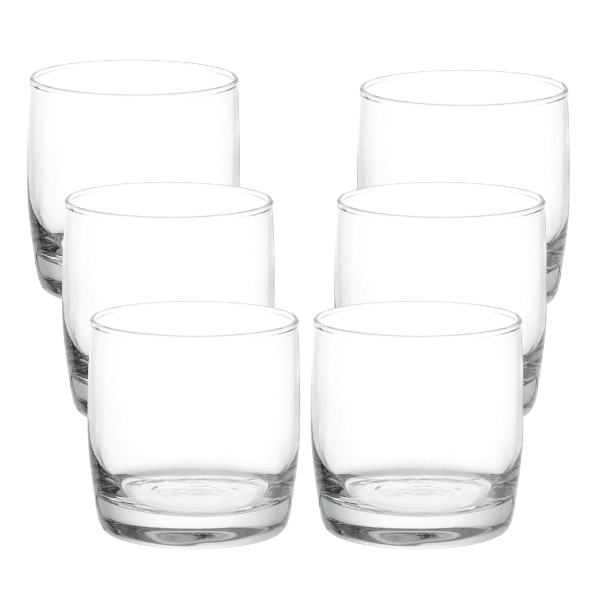Set 6 Vasos Bajos Modelo Monterrey Transparente De 296ml. Disfruta de elegancia y funcionalidad en cada sorbo. ¡Haz tu pedido y mejora tus momentos!-3