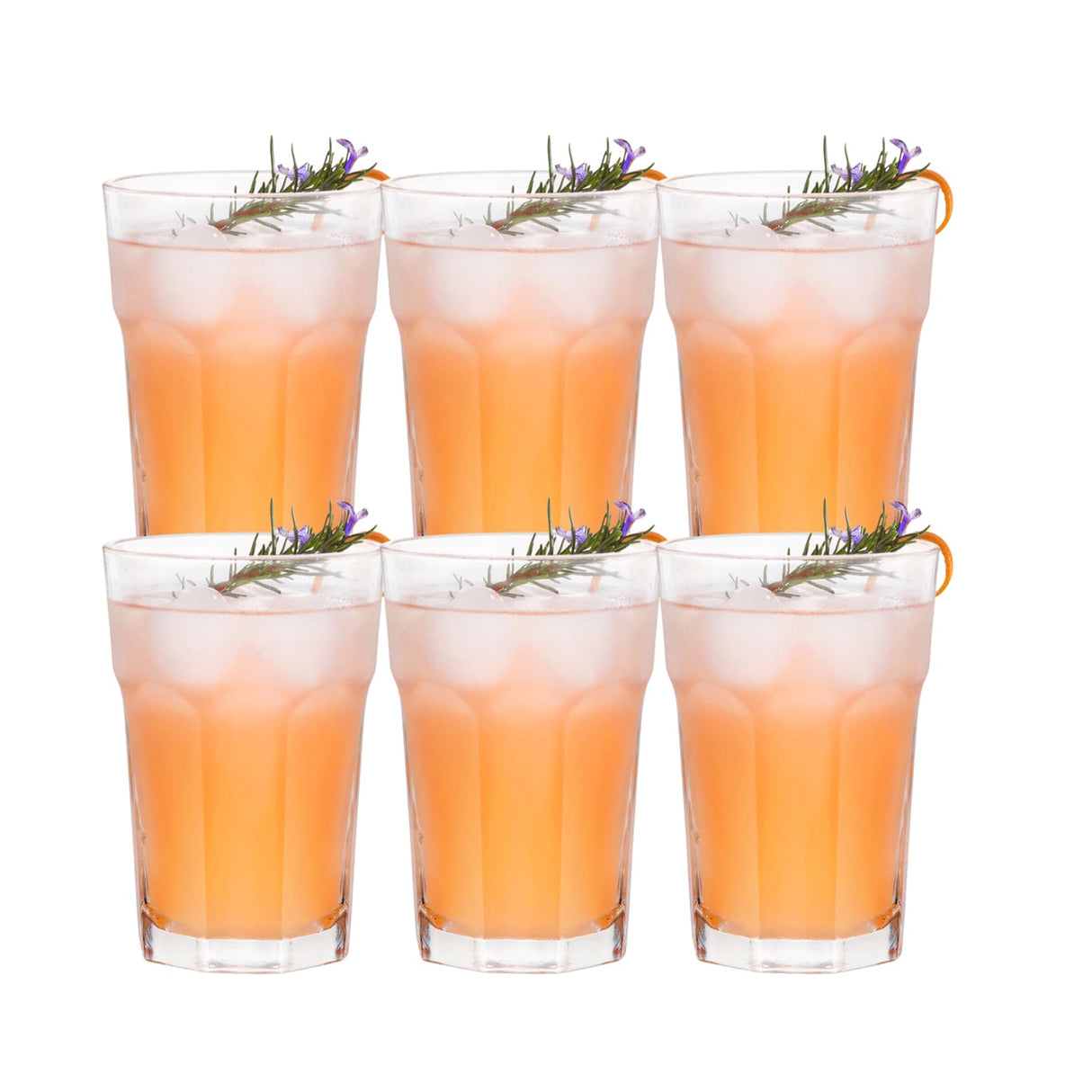 Set 6 Vasos Vidrio 437ml Modelo Chicago Allegra. Disfruta de elegancia y funcionalidad en cada sorbo. ¡Haz tu pedido y transforma tus momentos!-4