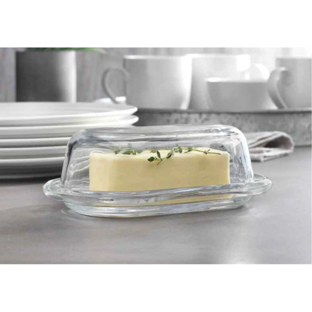 Mantequillero de 2 piezas de 20 cm, ideal para mantener la mantequilla fresca y lista para el desayuno. ¡Compra hoy y mejora tus comidas!-3-1