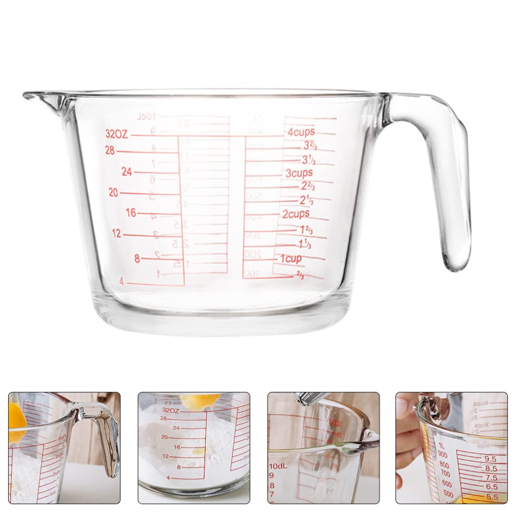 Jarra Medidora De Líquidos o Mezclas 500ml Vidrio Allegra, ideal para medir con precisión. ¡Haz que tus recetas sean perfectas! Compra ahora y mejora tu cocina.-3