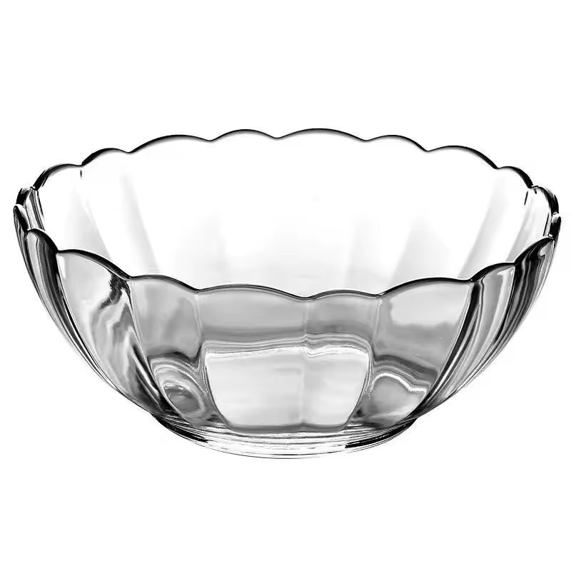 Bowl Bella Vidrio Templado Transparente 1 litro Marinex, ideal para ensaladas, postres y más. Resistente, apto para microondas y refrigerador.-4