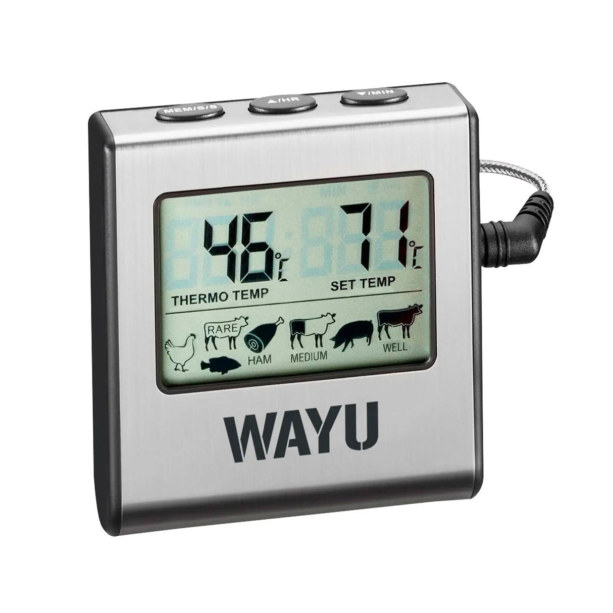Termometro Para Carnes Wayu Marcador Temperatura Parrilla