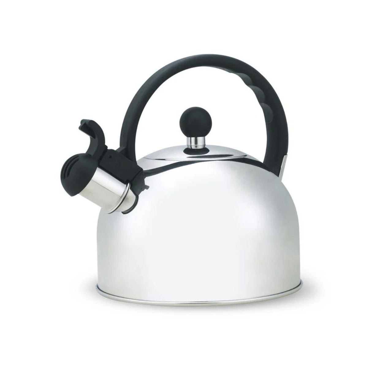 Tetera Sicilia plateada de acero inoxidable, 2500ml, con pico vertedor sin goteos y asa ergonómica, ideal para servir té en casa o restaurantes.-1-1-1-1